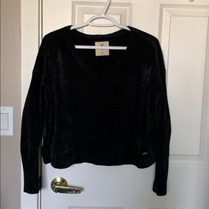 *SOLD* Hollister Black Velvet Long-Sleeve